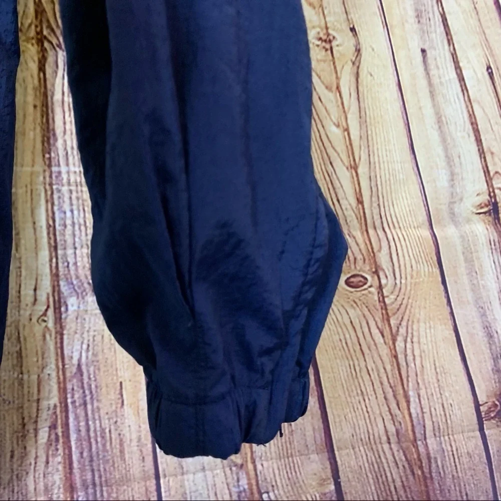 Nike Navy Nylon Elastic Waist Windbreaker Pants